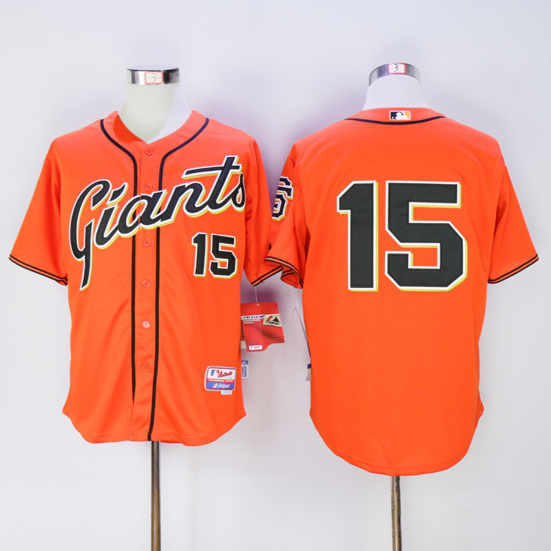 Men San Francisco Giants #15 Bochy Orange MLB Jerseys